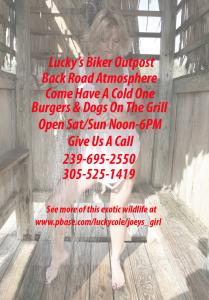 Lucky Cole Biker Outpost on Loop Road in The Florida Everglades